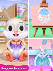 اسکرین شات برنامه Bunny Baby Pet Care House 4