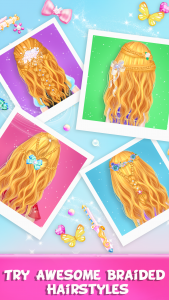 اسکرین شات بازی Braided Hair Salon Girls Games 8