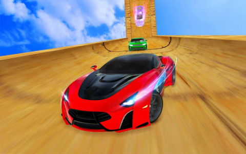 اسکرین شات برنامه Mega Ramp Car Stunts Simulator 4