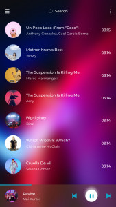 اسکرین شات برنامه Music player 5