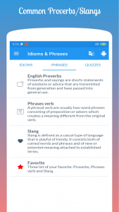 اسکرین شات 3 برنامه English Idioms & Phrases