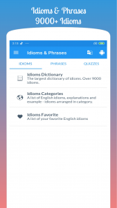اسکرین شات 2 برنامه English Idioms & Phrases
