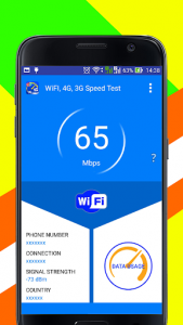 اسکرین شات برنامه WiFi, 5G, 4G, 3G Speed Test - Cellular Speed Check 3