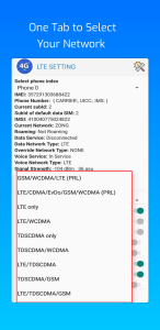 اسکرین شات 2 برنامه 4G Lte Network Mode Only