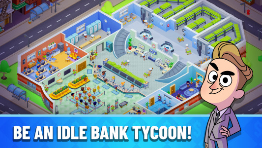 اسکرین شات بازی Idle Bank Tycoon: Money Empire 1