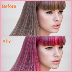 اسکرین شات برنامه Hair Color Changer - Hair Dye 1