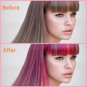 اسکرین شات برنامه Hair color changer - Try different hair colors 1