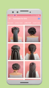 اسکرین شات 6 برنامه Girls Hairstyles Step by Step