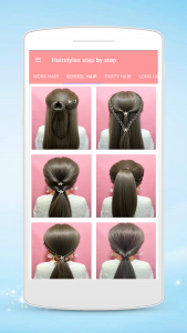 اسکرین شات برنامه Hairstyles step by step 4