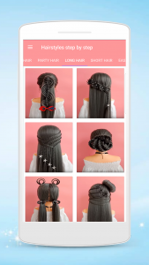 اسکرین شات برنامه Hairstyles step by step 1