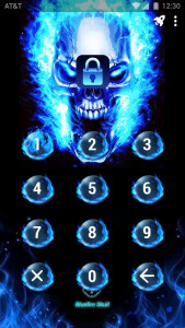 اسکرین شات برنامه Lock Master - Blue Fire Skull 2