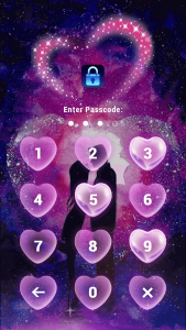 اسکرین شات برنامه (FREE) Love  - App Lock Master Theme 2