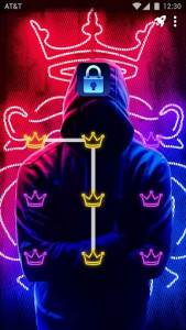 اسکرین شات برنامه Neon Crown - App Lock Master Theme 1