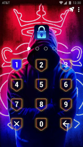 اسکرین شات برنامه Neon Crown - App Lock Master Theme 2
