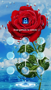اسکرین شات برنامه Rose Flower: Lock Master Theme 1
