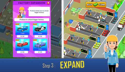 اسکرین شات بازی Car Factory - Idle Tycoon 3