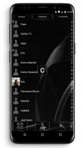 اسکرین شات برنامه Dialer Theme MetalGate Black 3