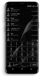 اسکرین شات برنامه Dialer Theme MetalGate Black 1