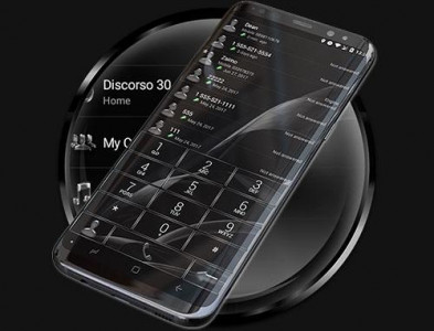 اسکرین شات برنامه Dialer Theme MetalGate Black 6