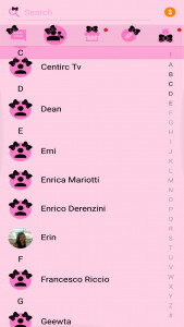 اسکرین شات برنامه SMS Theme Ribbon Black - pink 8