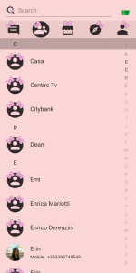اسکرین شات برنامه SMS Theme Ribbon Pink messages 4