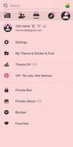 اسکرین شات برنامه SMS Theme Ribbon Pink messages 5