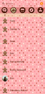 اسکرین شات برنامه SMS Theme Love Chocolate pink 7