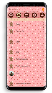 اسکرین شات برنامه SMS Theme Love Chocolate pink 3