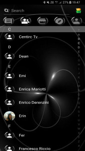 اسکرین شات برنامه SMS Theme Sphere Black - chat 7