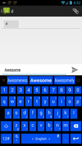 اسکرین شات برنامه Keyboard Theme Tiles Blue 2