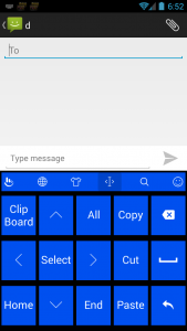 اسکرین شات برنامه Keyboard Theme Tiles Blue 3