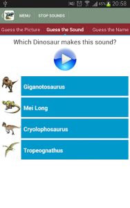 اسکرین شات برنامه Dinosaur Sounds 5