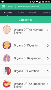 اسکرین شات برنامه Human Organs Anatomy Reference Guide 1
