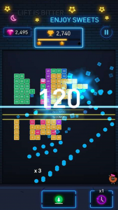 اسکرین شات بازی Brick Breaker: Neon Brick Ball 1