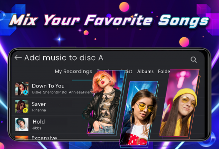اسکرین شات برنامه DJ Mixer Music: Virtual DJ Mix 7