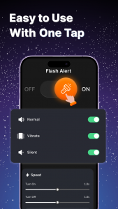 اسکرین شات برنامه Flashlight - Flash Alert App 8