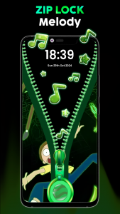 اسکرین شات برنامه Zipper Lock Screen - Zip Lock 7