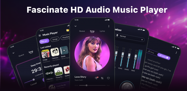 اسکرین شات برنامه Offline Music Player - MP3 App 1