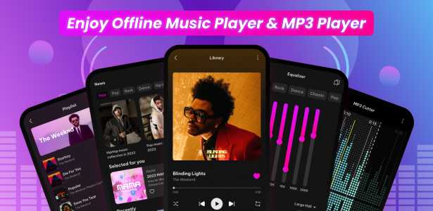 اسکرین شات برنامه Offline Music Player - MP3 App 1