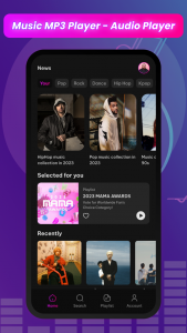 اسکرین شات برنامه Offline Music Player - MP3 App 2