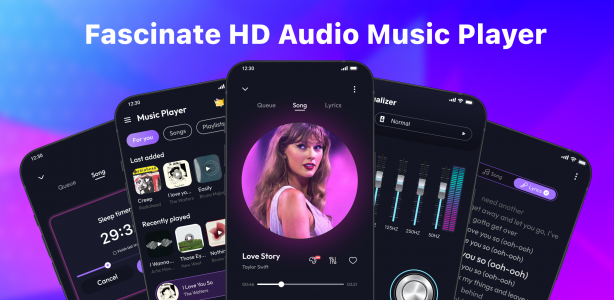 اسکرین شات برنامه Offline Music Player - MP3 App 1