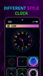 اسکرین شات 3 برنامه Neon Digital Clock Smart Watch