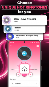 اسکرین شات 5 برنامه Ringtones Music & Wallpapers
