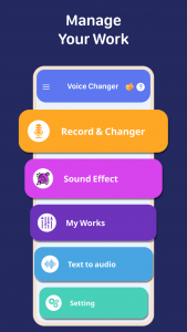 اسکرین شات برنامه Voice Changer by Sound Effects 5