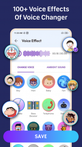 اسکرین شات برنامه Voice Changer by Sound Effects 1