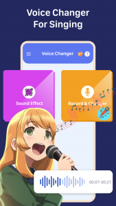اسکرین شات برنامه Voice Changer by Sound Effects 2