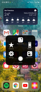 اسکرین شات برنامه Assistive Touch iOS 17 1