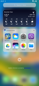 اسکرین شات برنامه Launcher iOS 16 2