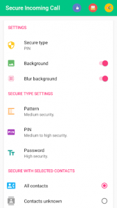 اسکرین شات برنامه Secure Incoming Call 2