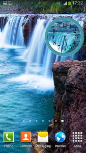 اسکرین شات برنامه Waterfall Clock Widget 8